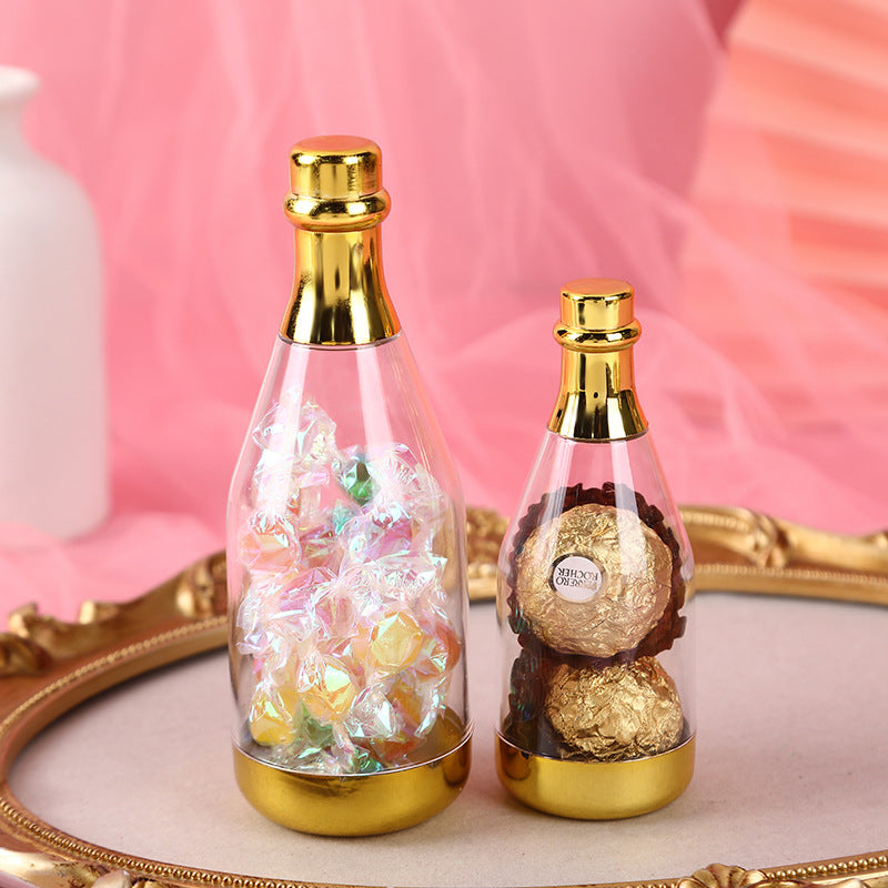Champagne Bottle Shaped Candy Box, Holiday Wedding Candy Boxes,Accompanying Candy Box, Champagne Bottles