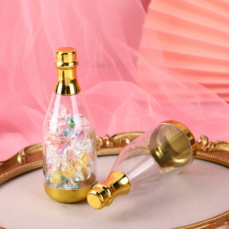 Champagne Bottle Shaped Candy Box, Holiday Wedding Candy Boxes,Accompanying Candy Box, Champagne Bottles