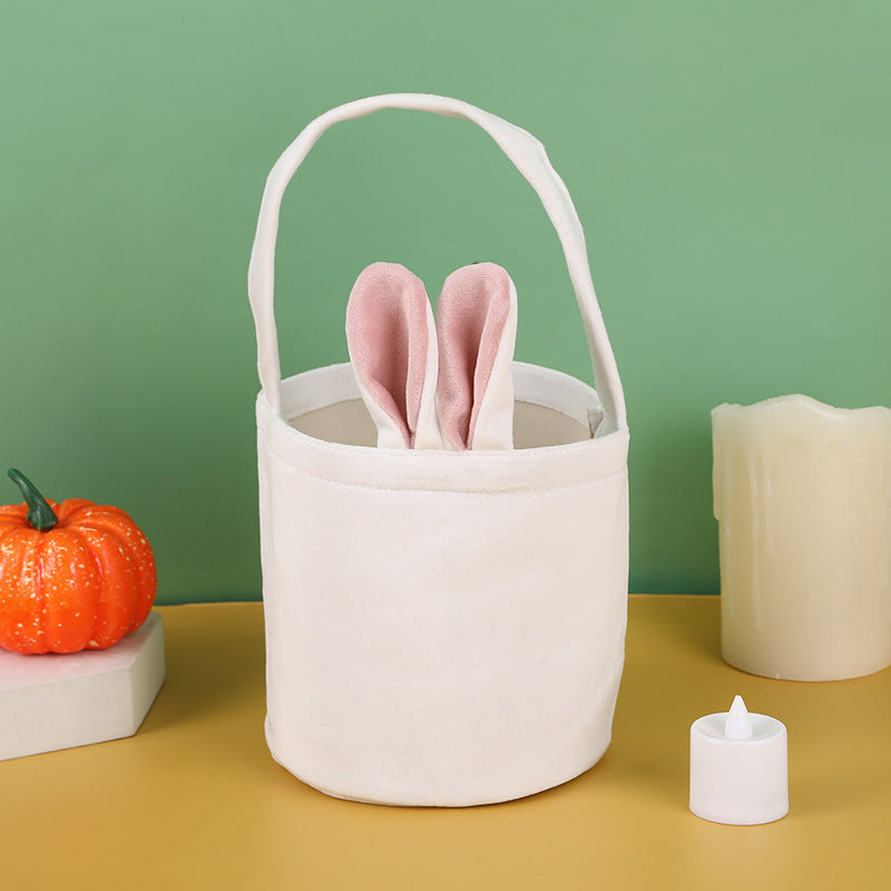 Easter Bunny Handbag, Rabbit Ears Basket, Party Gift Box, Easter Packaging Egg Box, Candy Bag