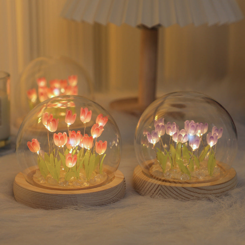 DIY Tulip Bouquet Ornament, Creative DIY Night Light, DIY Material Kit Tulip Ambient Light, Desktop Ornament, Gift for Her